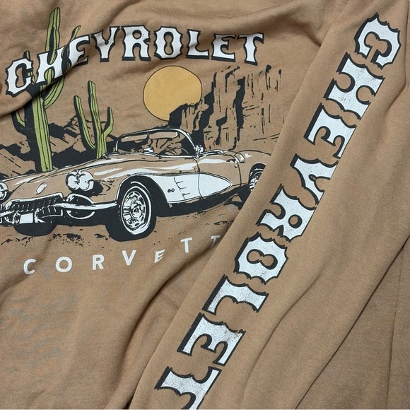 Official General Motors Brown C1 Corvette Long Sleeve - Picture 4 of 4
